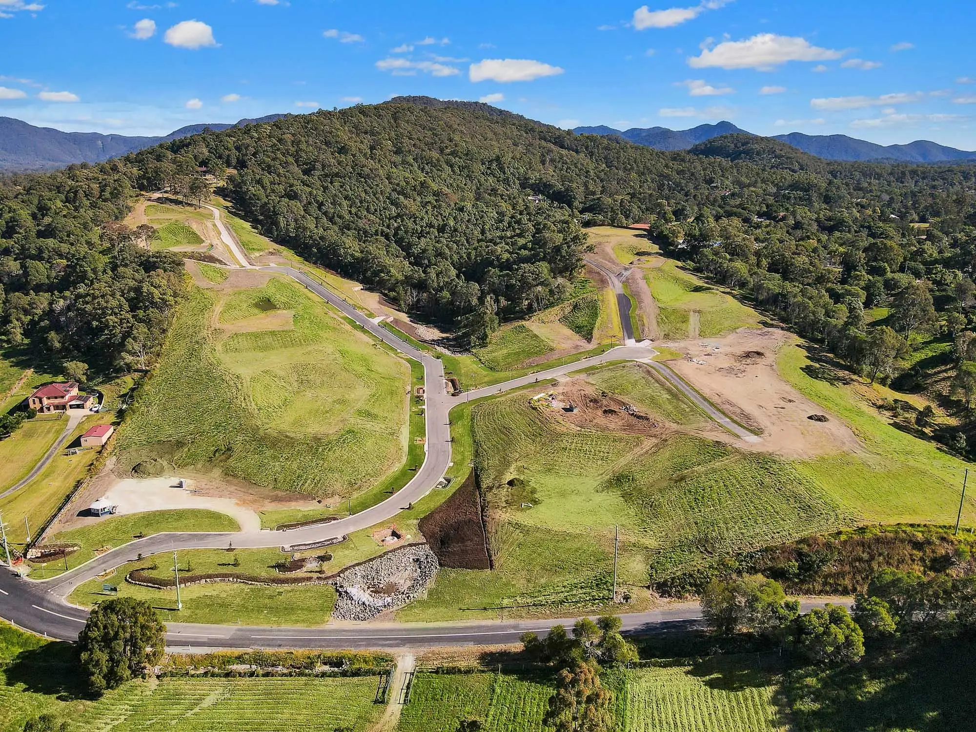 Elevated 4000sqm lots with spectacular views.
